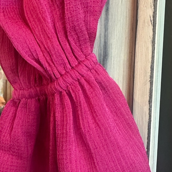 Vibrant Pink Smocked Dress - Picture 4 of 4